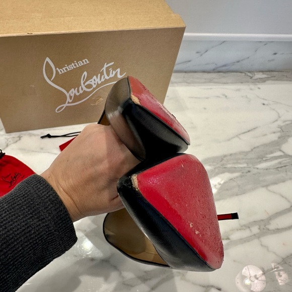 Christian Louboutin Décolleté 554 100 Napa Shiny leather - Picture 3 of 5